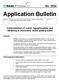 Application Bulletin