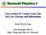 General Physics I. New Lecture 27: Carnot Cycle, The 2nd Law, Entropy and Information. Prof. WAN, Xin