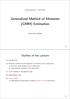 Generalized Method of Moments (GMM) Estimation