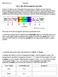 Lab 2: The electromagnetic spectrum