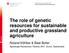 The role of genetic resources for sustainable and productive grassland agriculture