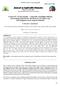 Journal of Applicable Chemistry 2014, 3 (1): (International Peer Reviewed Journal)