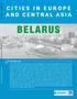 BELARUS CITIES IN EUROPE AND CENTRAL ASIA METHODOLOGY. Public Disclosure Authorized. Public Disclosure Authorized. Public Disclosure Authorized
