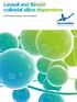 Levasil and Bindzil colloidal silica dispersions. for the adhesive industry uses and benefits