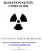 RADIATION SAFETY USERS GUIDE