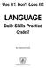 Use It! Don t Lose It! LANGUAGE. Daily Skills Practice. Grade 7. by Marjorie Frank