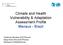 Climate and Health Vulnerability & Adaptation Assessment Profile Manaus - Brazil