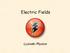 Electric Fields. Lyzinski Physics