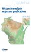 wisconsin geological and natural history survey Wisconsin geologic maps and publications