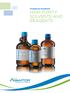Analytical Solutions HIGH PURITY SOLVENTS AND REAGENTS