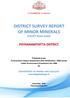 DISTRICT SURVEY REPORT OF MINOR MINERALS (EXCEPT RIVER SAND)