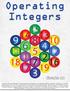 Formative Assessment Opportunity: Performing operations with integers is an essential skill in algebraic mathematics. This lesson is an excellent