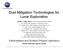 Dust Mitigation Technologies for Lunar Exploration