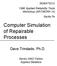 Computer Simulation of Repairable Processes