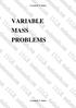 VARIABLE MASS PROBLEMS