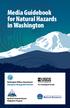 Media Guidebook for Natural Hazards in Washington