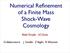 Numerical Refinement of a Finite Mass Shock-Wave Cosmology