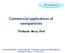 Commercial applications of nanoparticles