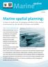 Marine. Marine spatial planning: A down to earth view of managing activities in the marine environment for the benefit of humans and wildlife