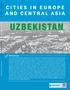 UZBEKISTAN CITIES IN EUROPE AND CENTRAL ASIA METHODOLOGY. Public Disclosure Authorized. Public Disclosure Authorized. Public Disclosure Authorized