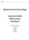 Big Bend Community College. Emporium Model Math Courses Workbook