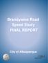 Brandywine Road Speed Study FINAL REPORT