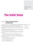 The Solid State CHAPTER ONE. General Characteristics of Solid State. Chapter Checklist TOPIC 1