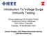 Introduction To Voltage Surge Immunity Testing