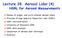 Lecture 28. Aerosol Lidar (4) HSRL for Aerosol Measurements
