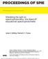 PROCEEDINGS OF SPIE. Shedding the light on spectrophotometry: the SpecUP educational spectrophotometer