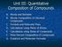 Unit III: Quantitative Composition of Compounds