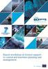 Report workshop on Science support to coastal and maritime planning and management