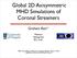 Global 2D Axisymmetric MHD Simulations of Coronal Streamers