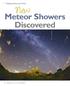Meteor Showers Discovered