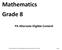 Mathematics Grade 8 PA Alternate Eligible Content