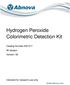 Hydrogen Peroxide Colorimetric Detection Kit