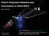 Electric Propulsion Research and Development at NASA-MSFC