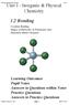 CfE Advanced Higher Chemistry Unit 1. Chemistry. Covalent Bonding Shapes of Molecules & Polyatomic Ions Transition Metal Chemistry