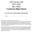 AP Calculus AB Mrs. Mills Carlmont High School