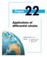 Applications of differential calculus