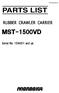 PARTS LIST RUBBER CRAWLER CARRIER MST-1500VD