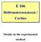 E 106. Hohlraumresonatoren / Cavities. Details on the experimental method