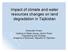 Impact of climate and water resources changes on land degradation in Tajikistan