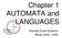Chapter 1 AUTOMATA and LANGUAGES