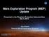 Mars Exploration Program (MEP) Update