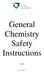 General Chemistry Safety Instructions