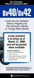 Bus Timetable Effective September Local service between Morris Heights and Fort Schuyler (Bx40) or Throgs Neck (Bx42)