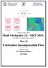 Fluid Mechanics (3) - MEP 303A For THRID YEAR MECHANICS (POWER)