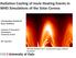 Radiative Cooling of Joule Heating Events in MHD Simulations of the Solar Corona
