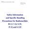 Safety Information and Specific Handling Precautions for Radionuclides H-3, C-14, S-35, P-32 and I-125